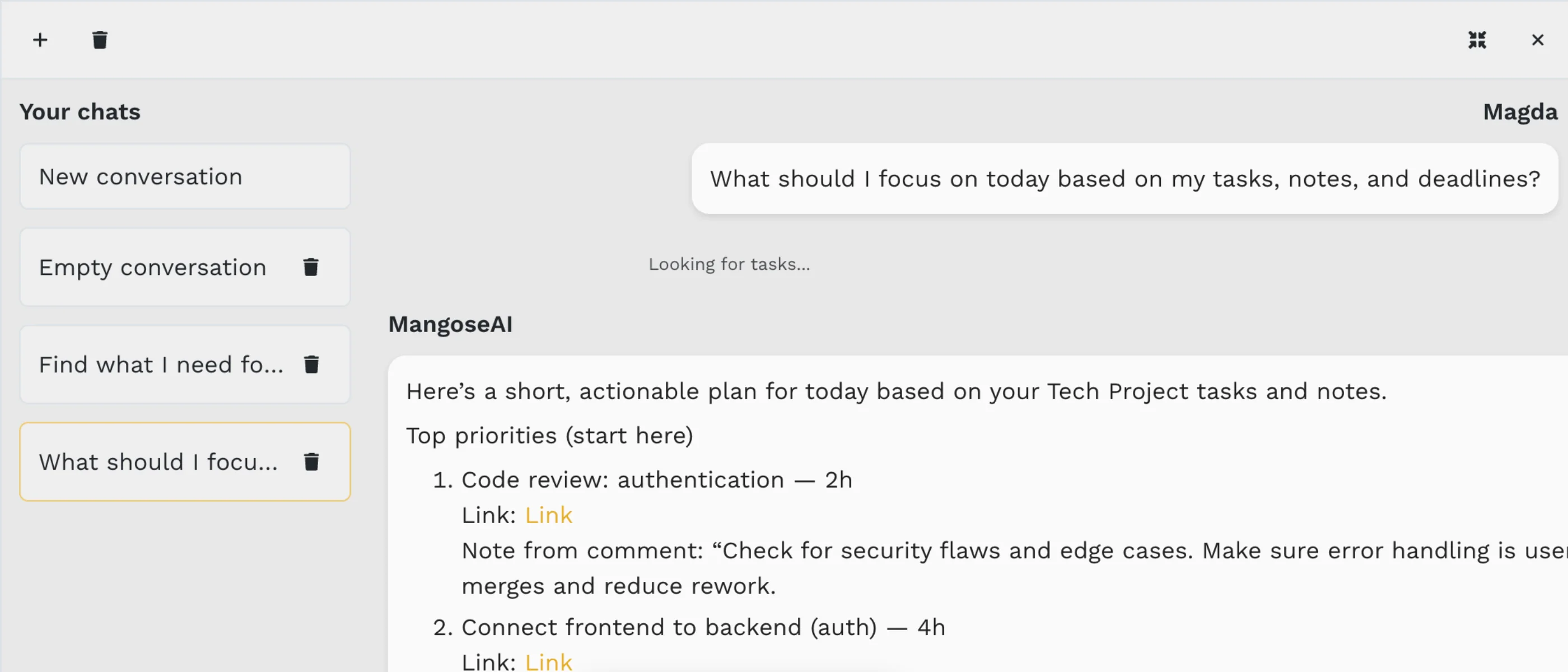 AI feature preview