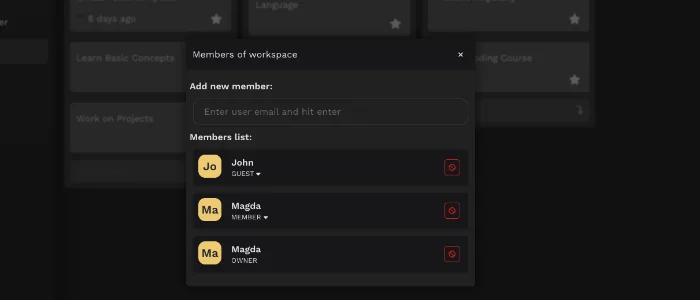 Collaboration feature preview