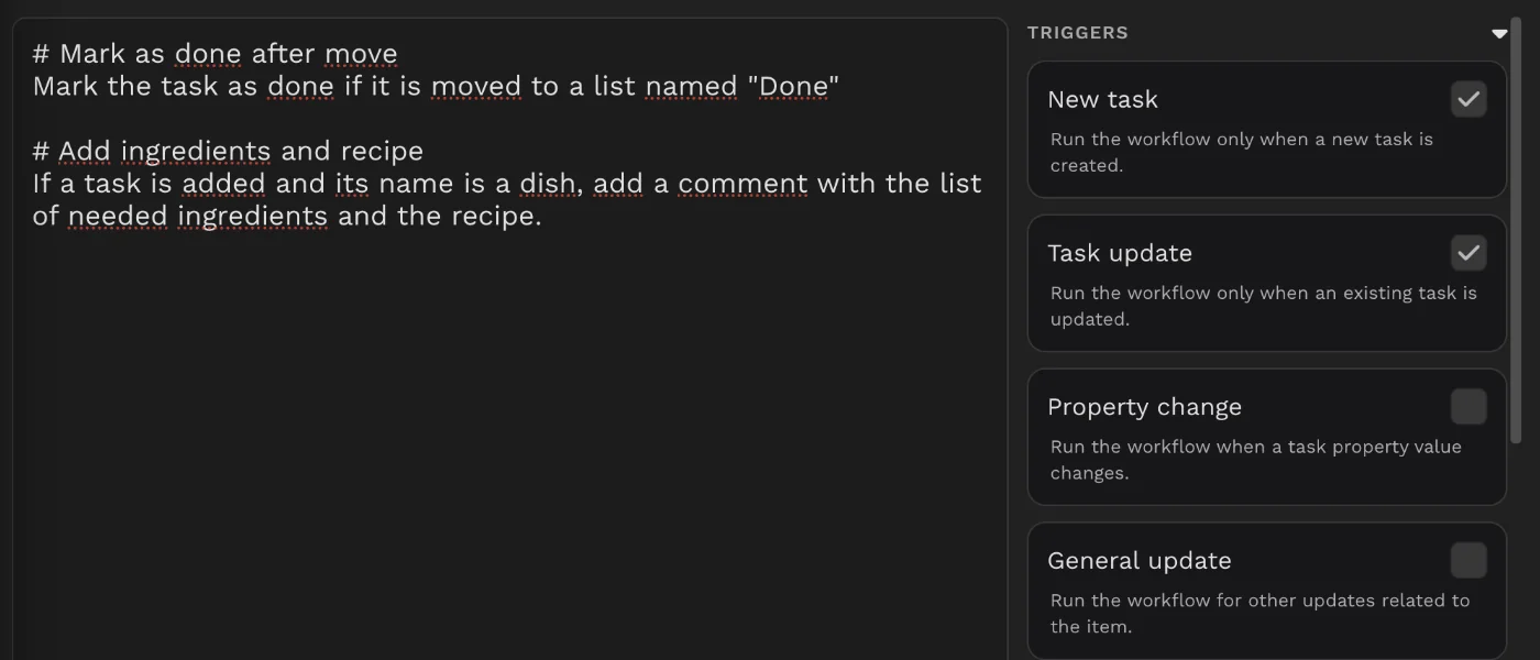 Automation feature preview